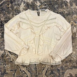 IRO Paris Ruffle Blouse sz 36